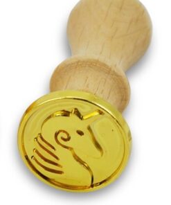 segl stempel til lak med enhjørning motiv