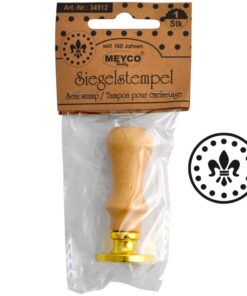 Segl stempel med lilje motiv