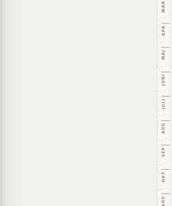Index Planner månedskalender REFILL 2026 med månedsoverblik og timeopdelt dagslayout.