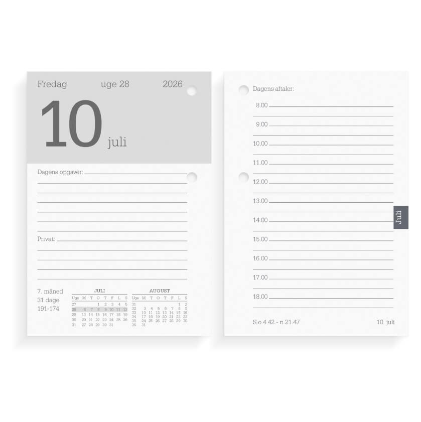 Mayland Blokkalender REFILL 2026
