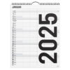 Mayland Familiekalender Black and white 5 kolonner 2025
