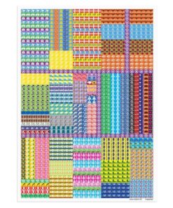 Forside af Familiekalender 2026 med farverige illustrationer af Otto Dickmeiss, rim af Lilja Scherfig og oversigt over kalenderens funktioner.