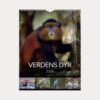 Mayland Vægkalender Verdens dyr 2026 med farverige dyrefotos og spiralbinding.