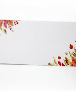 Bordkort med løvfald blade