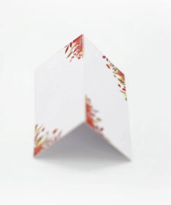 Bordkort med løvfald blade