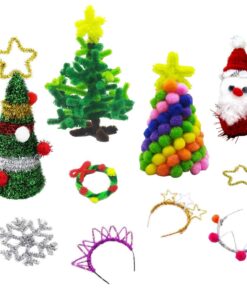 Chenille piberensere rød mix 6mm