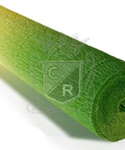 Cartotecnica Rossi Crepepapir gul grøn gradient 50x250cm til papirblomster