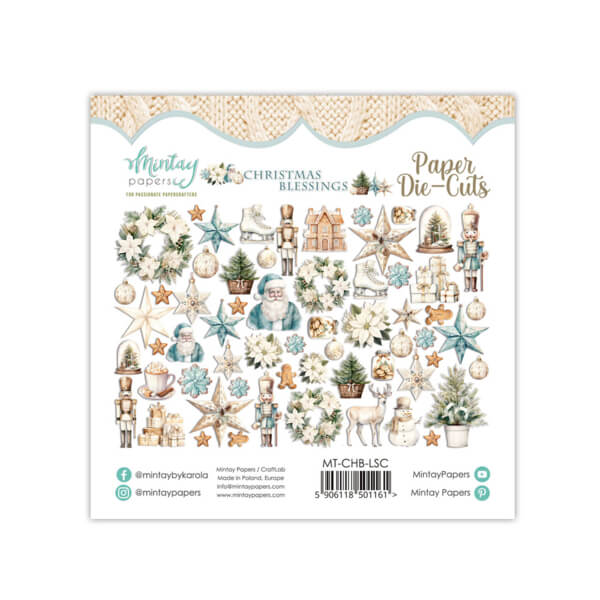Mintay Papers Die-Cuts Christmas Blessing 60stk MT-CHB-LSC