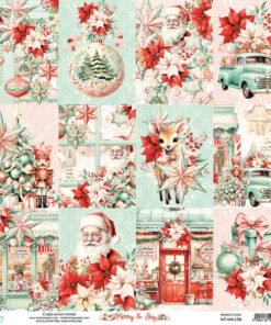 Mintay Papers Merry & Joy dobbeltsidet papir 30x30cm MT-MAJ-06