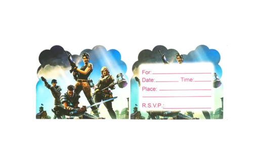 Fortnite fødselsdag invitationer