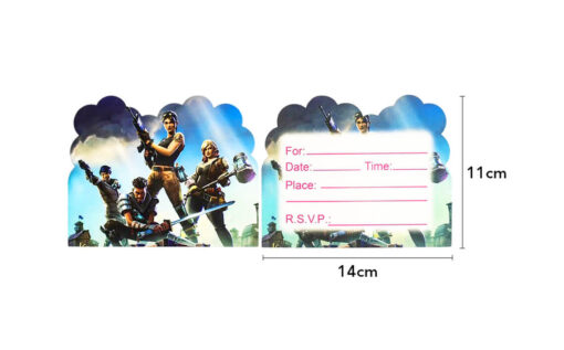 Fortnite fødselsdag invitationer
