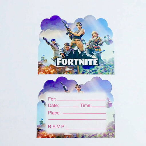 Fortnite fødselsdag invitationer