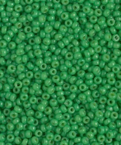 Miyuki perler seed beads 11/0 duracoat opaque dyed fiji green 4476