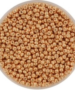 Miyuki perler seed beads 11/0 galvanized apricot gold 1072L