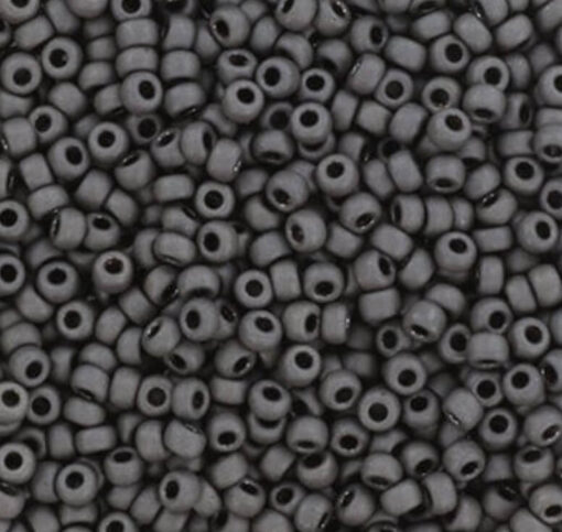 Miyuki perler seed beads 11/0 metallic matte slate 2065