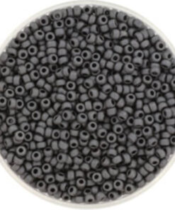 Miyuki perler seed beads 11/0 metallic matte slate 2065