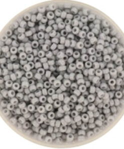 Miyuki perler seed beads 11/0 opaque gray 498
