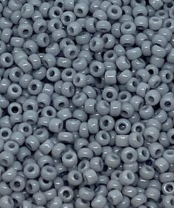 Miyuki perler seed beads 11/0 opaque gray 498