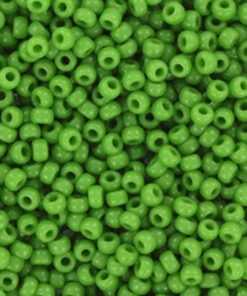 Miyuki perler seed beads 11/0 opaque green 411