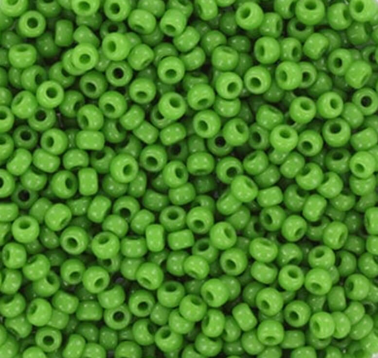 Miyuki perler seed beads 11/0 opaque green 411