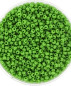 Miyuki perler seed beads 11/0 opaque green 411
