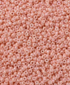 Miyuki perler seed beads 11/0 opaque luster tea rose 596