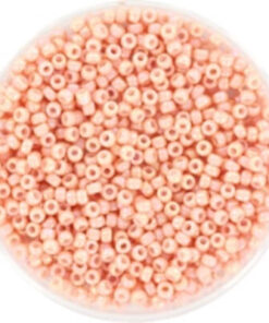 Miyuki perler seed beads 11/0 opaque luster tea rose 596