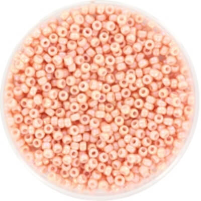 Miyuki perler seed beads 11/0 opaque luster tea rose 596