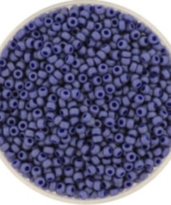 Miyuki perler seed beads 11/0 opaque matte luster cobalt 2075