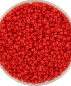 Miyuki perler seed beads 11/0 opaque red 408