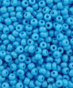 Miyuki perler seed beads 11/0 opaque turquoise blue 413