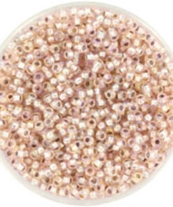 Miyuki perler seed beads 11/0 silverlined ab light blush 1023