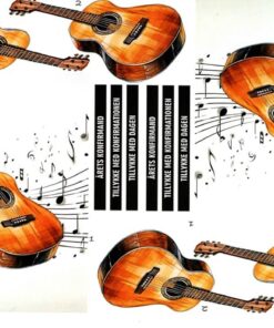 3D ark guitar til kortfremstilling