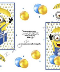 3D ark med Minions Tillykke