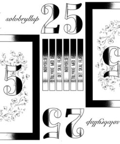 3D ark sølvbryllup 25 år til kortfremstilling