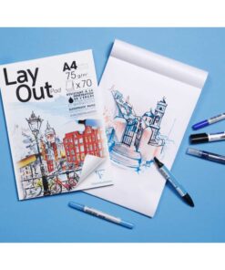 Clairefontaine layout pad DIN A4 blank hvid