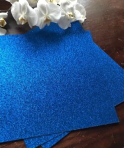 Glitter karton blå 30 cm x 30 cm