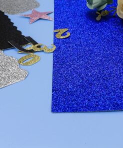 Glitter karton blå 30 cm x 30 cm