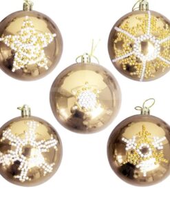 Lav selv julekugler sæt med diamond dotz guld