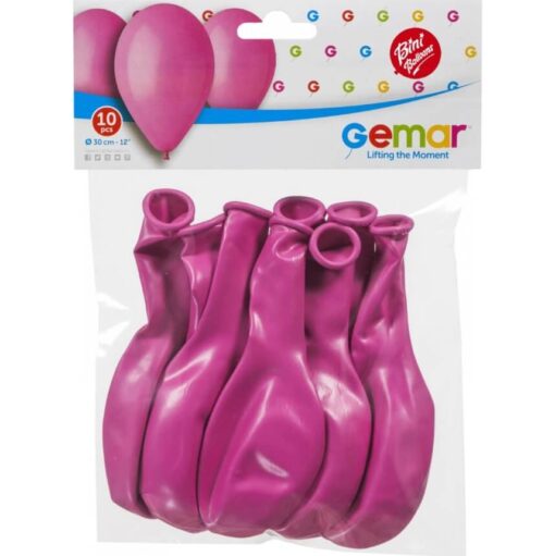 Fuchsia balloner 28-30 cm