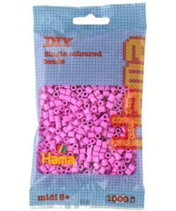 Hama midi perler pastel pink 207-48 1000stk