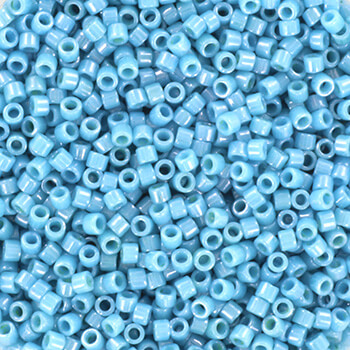 Miyuki Delica perler Opaque luster medium turquoise blue 218 11/0