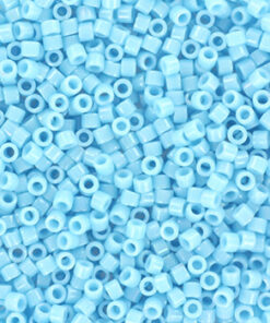 Miyuki Delica perler Opaque luster turquoise blue 215 11-0