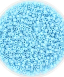 Miyuki Delica perler Opaque luster turquoise blue 215 11-0
