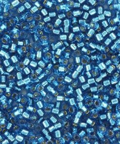 Miyuki Delica perler Silverlined capri blue 149