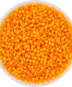 Miyuki Delica perler duracoat opaque dyed kumquat 2104 11/0
