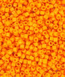 Miyuki Delica perler duracoat opaque dyed kumquat 2104 11/0