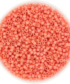 Miyuki Delica perler duracoat opaque dyed light watermelon 2114 11/0