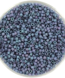 Miyuki Delica perler metallic matte luster steel blue 376