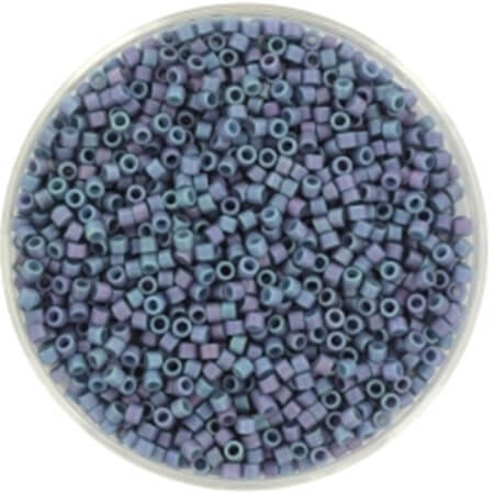 Miyuki Delica perler metallic matte luster steel blue 376